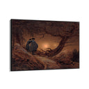 Quadro Stampa su Tela Due uomini contemplano la luna, Caspar David Friedrich - CupidoDesign