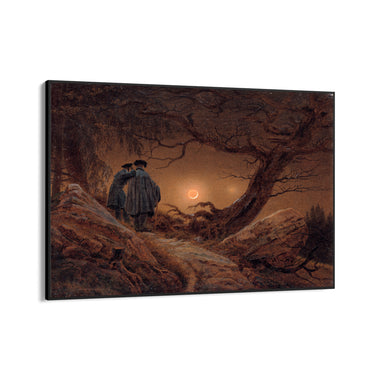 Quadro Stampa su Tela Due uomini contemplano la luna, Caspar David Friedrich - CupidoDesign