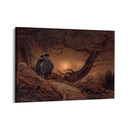 Quadro Stampa su Tela Due uomini contemplano la luna, Caspar David Friedrich - CupidoDesign