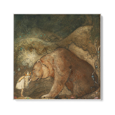 Quadro Stampa su Tela E baciò l'orso sul naso, John Bauer - CupidoDesign