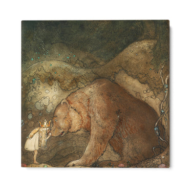 Quadro Stampa su Tela E baciò l'orso sul naso, John Bauer - CupidoDesign