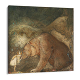 Quadro Stampa su Tela E baciò l'orso sul naso, John Bauer - CupidoDesign