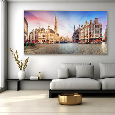 Quadro Stampa su Tela Echi d'Oro, Bruxelles - CupidoDesign