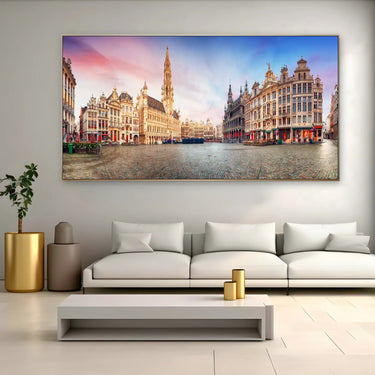Quadro Stampa su Tela Echi d'Oro, Bruxelles - CupidoDesign