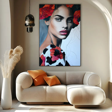 Quadro Stampa su Tela Eleganza Avvolta - CupidoDesign