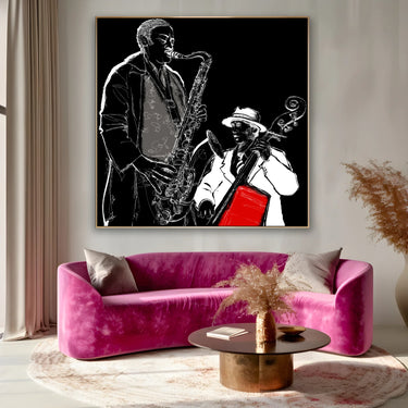 Quadro Stampa su Tela Eleganza in Bianco - CupidoDesign