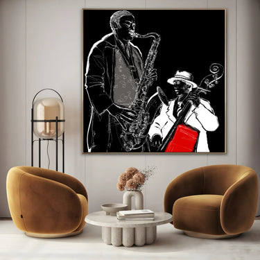 Quadro Stampa su Tela Eleganza in Bianco - CupidoDesign