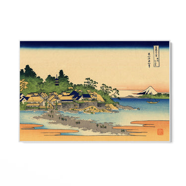 Quadro Stampa su Tela Enoshima nella provincia di Sagami, Katsushika Hokusai - CupidoDesign