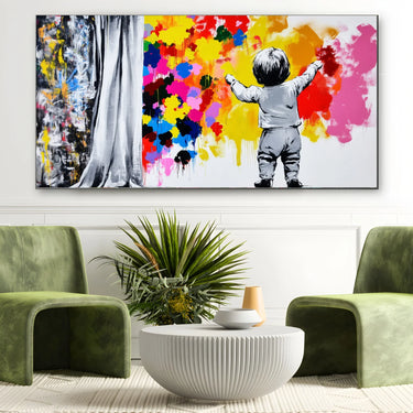 Quadro Stampa su Tela Esplosione Viva - CupidoDesign