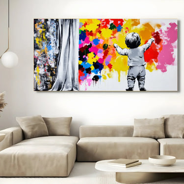 Quadro Stampa su Tela Esplosione Viva - CupidoDesign