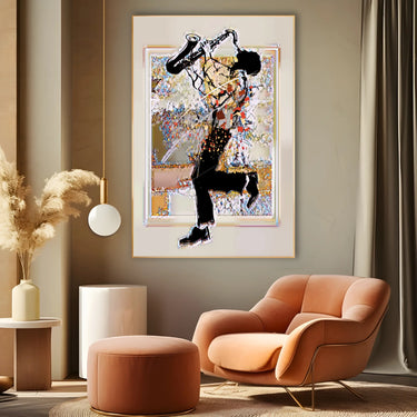 Quadro Stampa su Tela Esplosione di Note - CupidoDesign