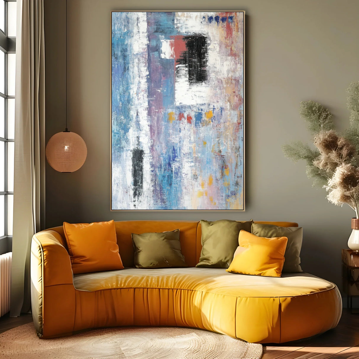 Quadro Stampa su Tela Essenza Blu - CupidoDesign