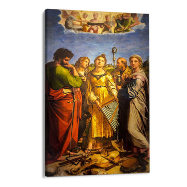 Quadro Stampa su Tela Estasi di Santa Cecilia, Raffaello Sanzio - CupidoDesign