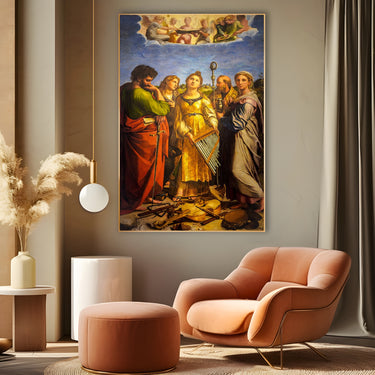 Quadro Stampa su Tela Estasi di Santa Cecilia, Raffaello Sanzio - CupidoDesign