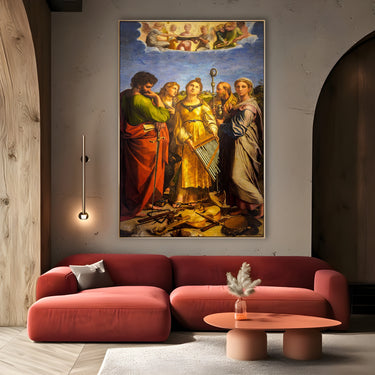 Quadro Stampa su Tela Estasi di Santa Cecilia, Raffaello Sanzio - CupidoDesign