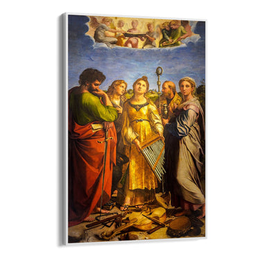 Quadro Stampa su Tela Estasi di Santa Cecilia, Raffaello Sanzio - CupidoDesign