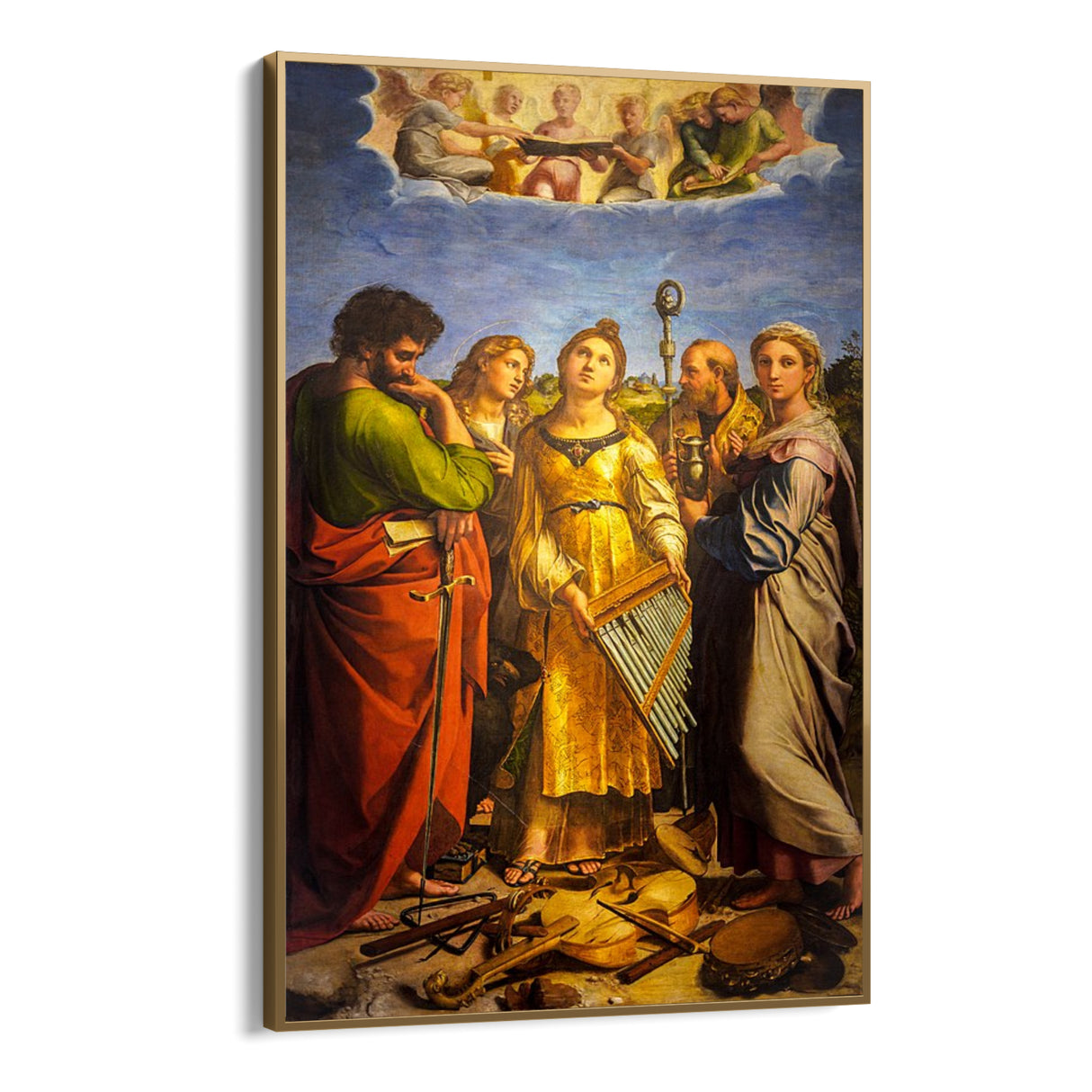 Quadro Stampa su Tela Estasi di Santa Cecilia, Raffaello Sanzio - CupidoDesign