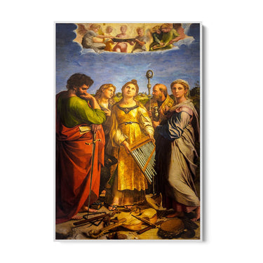 Quadro Stampa su Tela Estasi di Santa Cecilia, Raffaello Sanzio - CupidoDesign