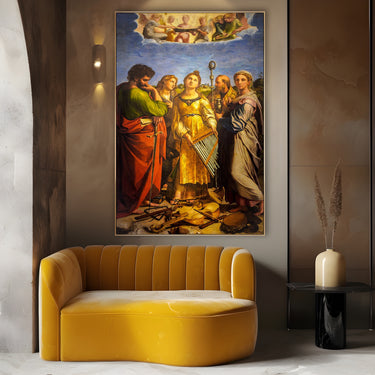 Quadro Stampa su Tela Estasi di Santa Cecilia, Raffaello Sanzio - CupidoDesign