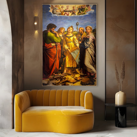 Quadro Stampa su Tela Estasi di Santa Cecilia, Raffaello Sanzio - CupidoDesign