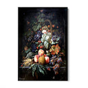 Quadro Stampa su Tela Farfalle con Frutta, Abraham Mignon - CupidoDesign
