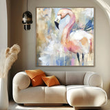 Quadro Stampa su Tela Fenicottero Sognante - CupidoDesign