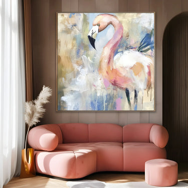 Quadro Stampa su Tela Fenicottero Sognante - CupidoDesign