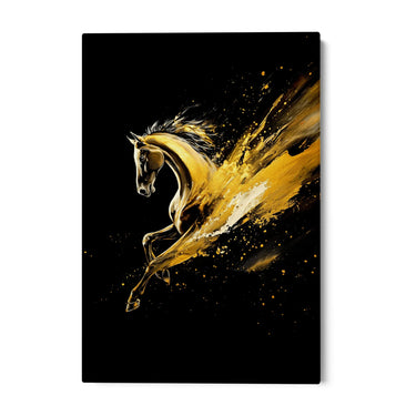 Quadro Stampa su Tela Fiamma Dorata - CupidoDesign