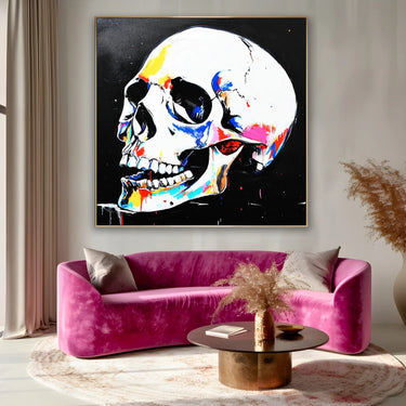 Quadro Stampa su Tela Fiamma Nera - CupidoDesign