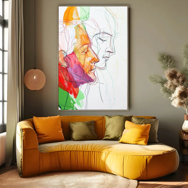 Quadro Stampa su Tela Fiamma Umana - CupidoDesign