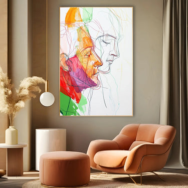 Quadro Stampa su Tela Fiamma Umana - CupidoDesign