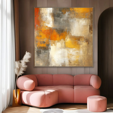 Quadro Stampa su Tela Fiamme d’Ambra - CupidoDesign
