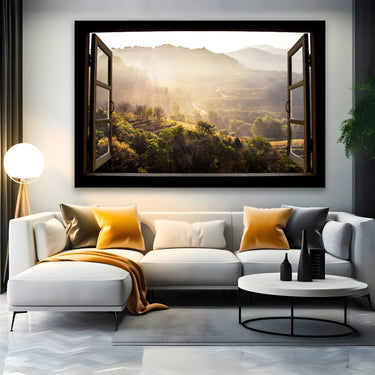 Quadro Stampa su Tela Finestra sulla quiete – Chiangmai, Tailandia - CupidoDesign