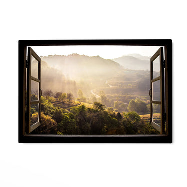 Quadro Stampa su Tela Finestra sulla quiete – Chiangmai, Tailandia - CupidoDesign