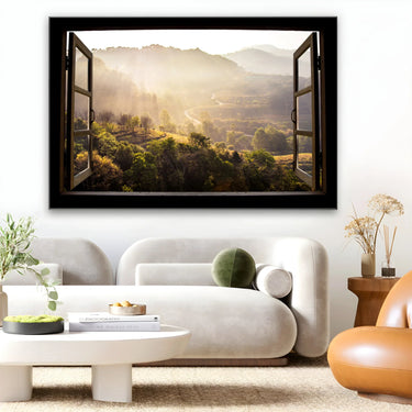 Quadro Stampa su Tela Finestra sulla quiete – Chiangmai, Tailandia - CupidoDesign