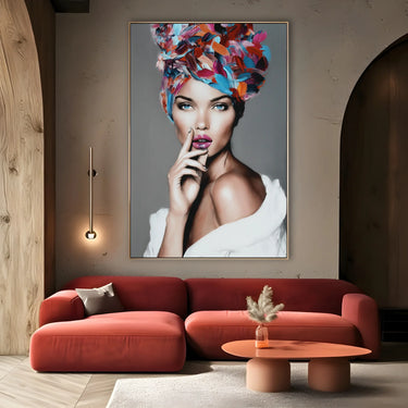 Quadro Stampa su Tela Fiore Astratto - CupidoDesign