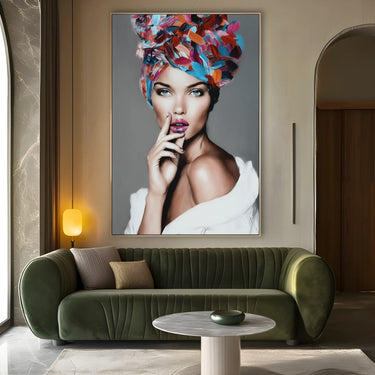 Quadro Stampa su Tela Fiore Astratto - CupidoDesign