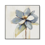 Quadro Stampa su Tela Fiore Grigio - CupidoDesign
