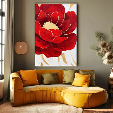 Quadro Stampa su Tela Fiore Totale - CupidoDesign