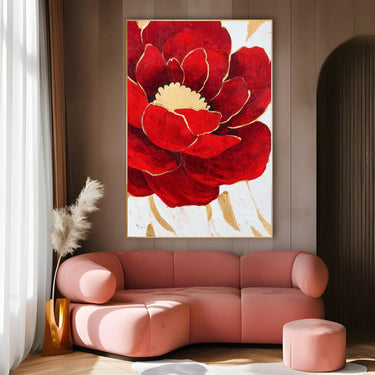 Quadro Stampa su Tela Fiore Totale - CupidoDesign