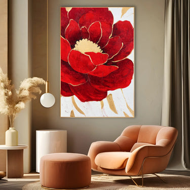 Quadro Stampa su Tela Fiore Totale - CupidoDesign