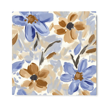 Quadro Stampa su Tela Fiori Azzurri - CupidoDesign