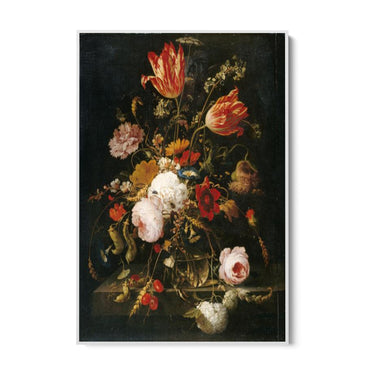 Quadro Stampa su Tela Fiori nel Vaso, Abraham Mignon - CupidoDesign