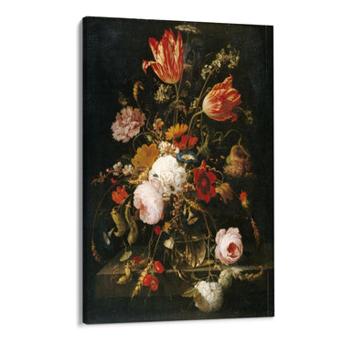 Quadro Stampa su Tela Fiori nel Vaso, Abraham Mignon - CupidoDesign