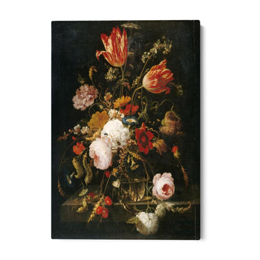 Quadro Stampa su Tela Fiori nel Vaso, Abraham Mignon - CupidoDesign