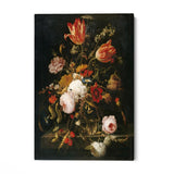 Quadro Stampa su Tela Fiori nel Vaso, Abraham Mignon - CupidoDesign