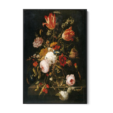 Quadro Stampa su Tela Fiori nel Vaso, Abraham Mignon - CupidoDesign