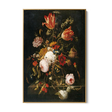 Quadro Stampa su Tela Fiori nel Vaso, Abraham Mignon - CupidoDesign