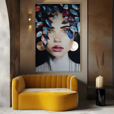 Quadro Stampa su Tela Fiori sulla Pelle - CupidoDesign
