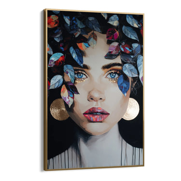 Quadro Stampa su Tela Fiori sulla Pelle - CupidoDesign